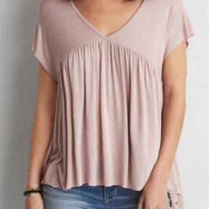 Baby pink babydoll tee